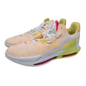 NEW Nike 17 Lebron Witness 6 Melon Sneaker Basketball Orange Lace Up Sport